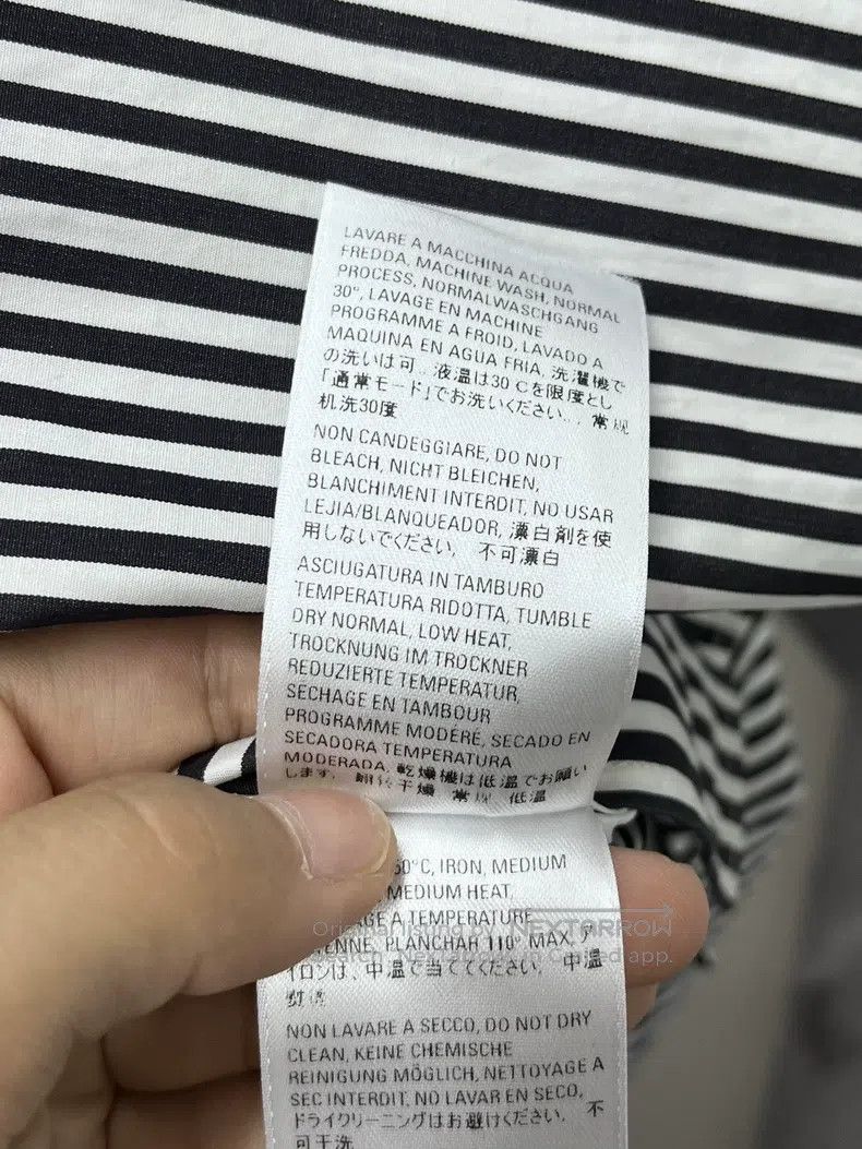 Balenciaga Balenciaga size 39 Embroidered 'In love' striped shirt jac Size US S / EU 44-46 / 1 - 6 Thumbnail