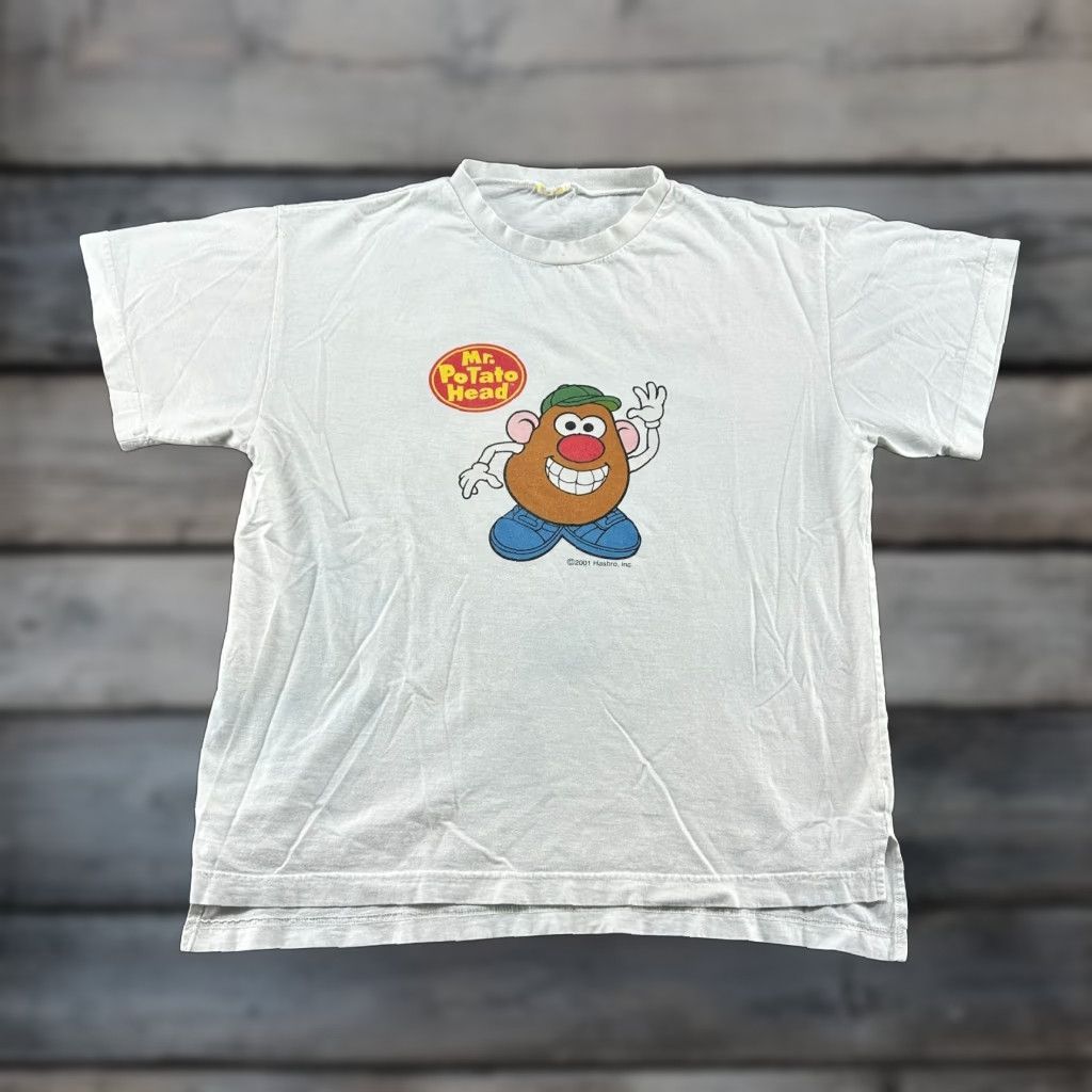 Vintage VINTAGE Mr Potato Head Shirt Mens L White Short Sleeve Graphic Weird Cut Y2K Fish 90s Intel Logo Size US L / EU 52-54 / 3 - 1 Thumbnail