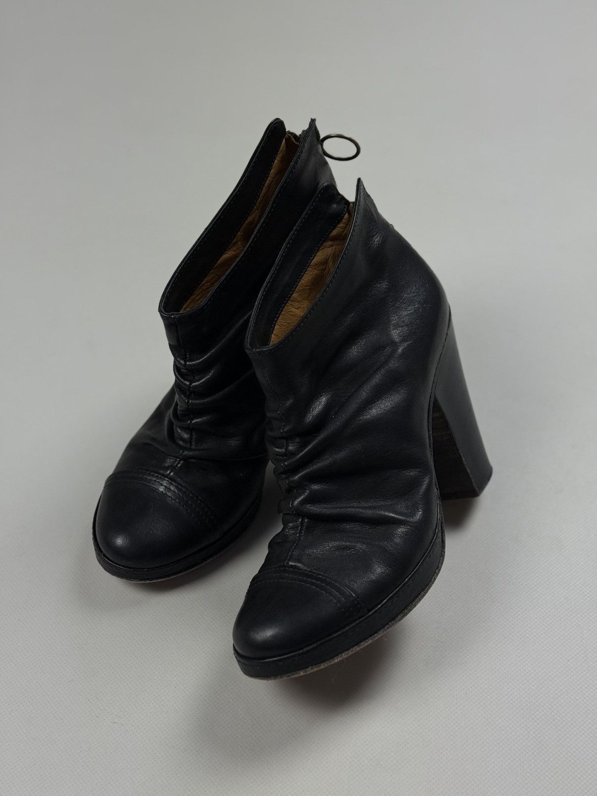Fiorentini + Baker Fiorentini Baker Leather Avant-Garde Heeled Boots Shoes Size US 6.5 / IT 36.5 - 12 Thumbnail