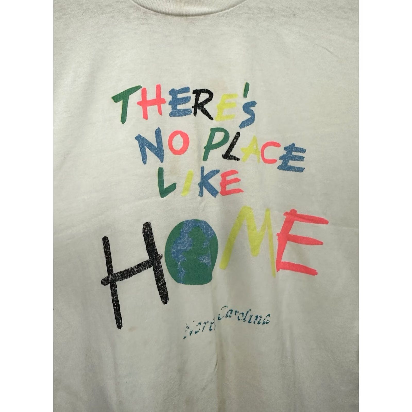 TEE JAYS VTG There’s No Place Like Home Paper Thin Burnout Worn T-Shirt Size M Shirt Mens White Burnout North Carolina 90s Size US M / EU 48-50 / 2 - 4 Thumbnail