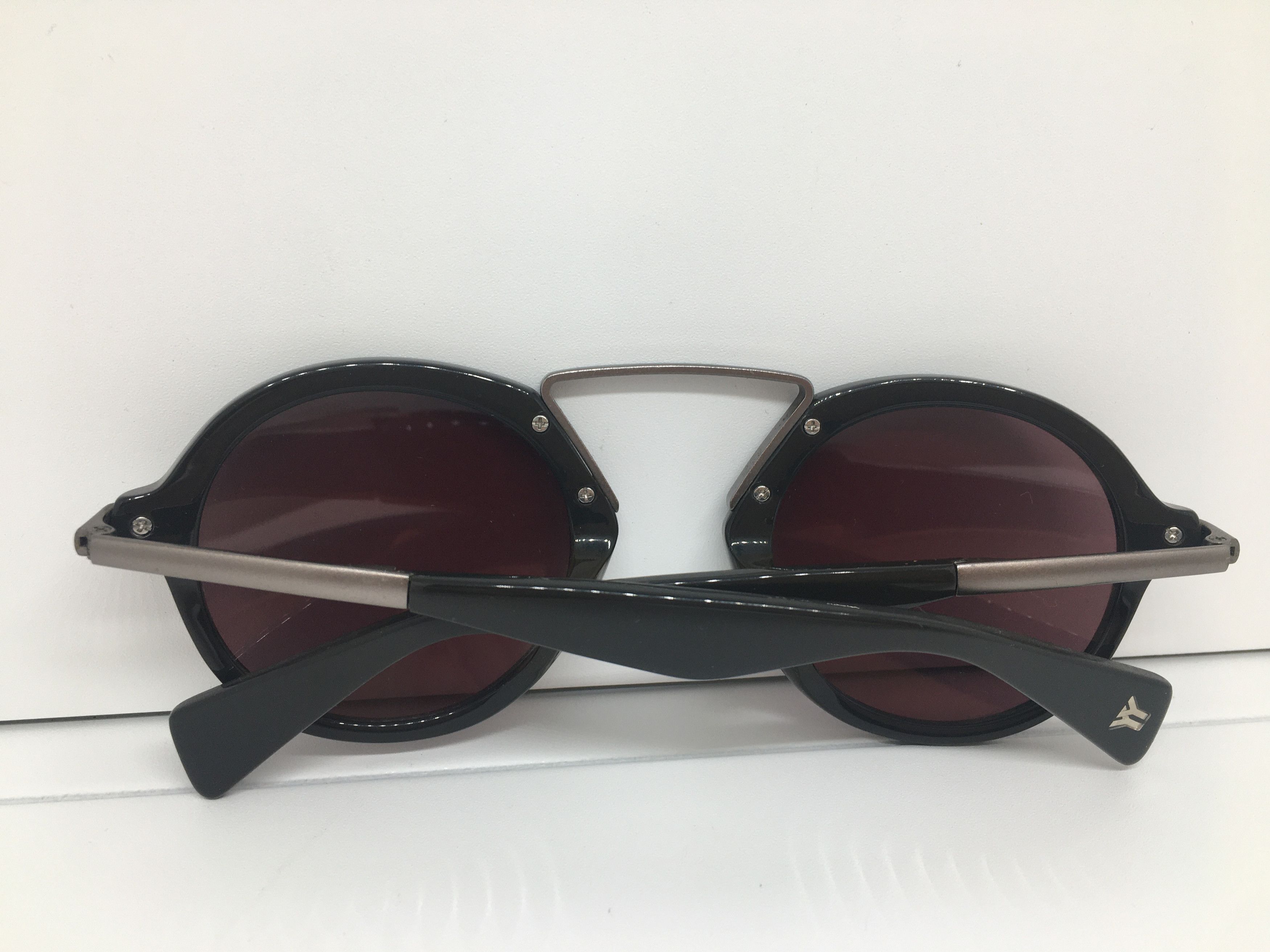 Yohji Yamamoto Yohji Yamamoto YY5009 Round Sunglasses Frame Size ONE SIZE - 8 Thumbnail