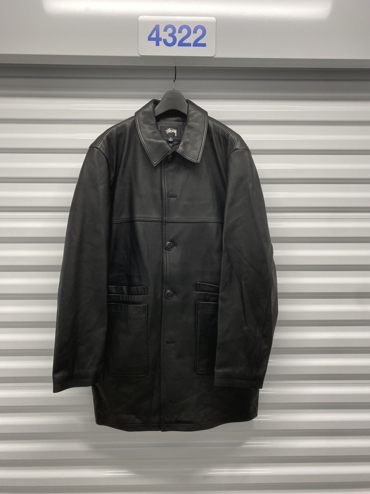 Stussy Stussy Leather Transit Coat Size US S / EU 44-46 / 1 - 1 Thumbnail