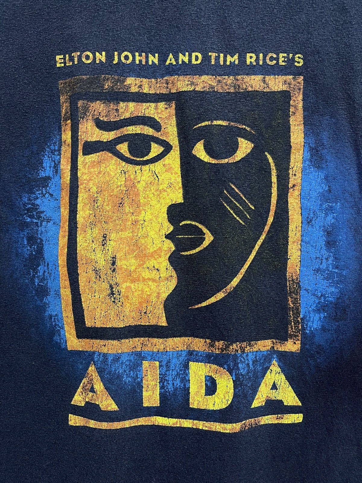 Band Tees Vintage Elton John And Tim Rice's Aida Musical🔥🔥🔥 Size US M / EU 48-50 / 2 - 2 Thumbnail