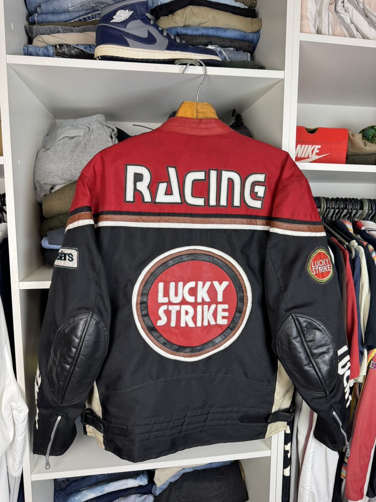 Other Vintage Lucky Strike Racing Moto Jacket Men’s Y2K Size US XL / EU 56 / 4 - 13 Thumbnail