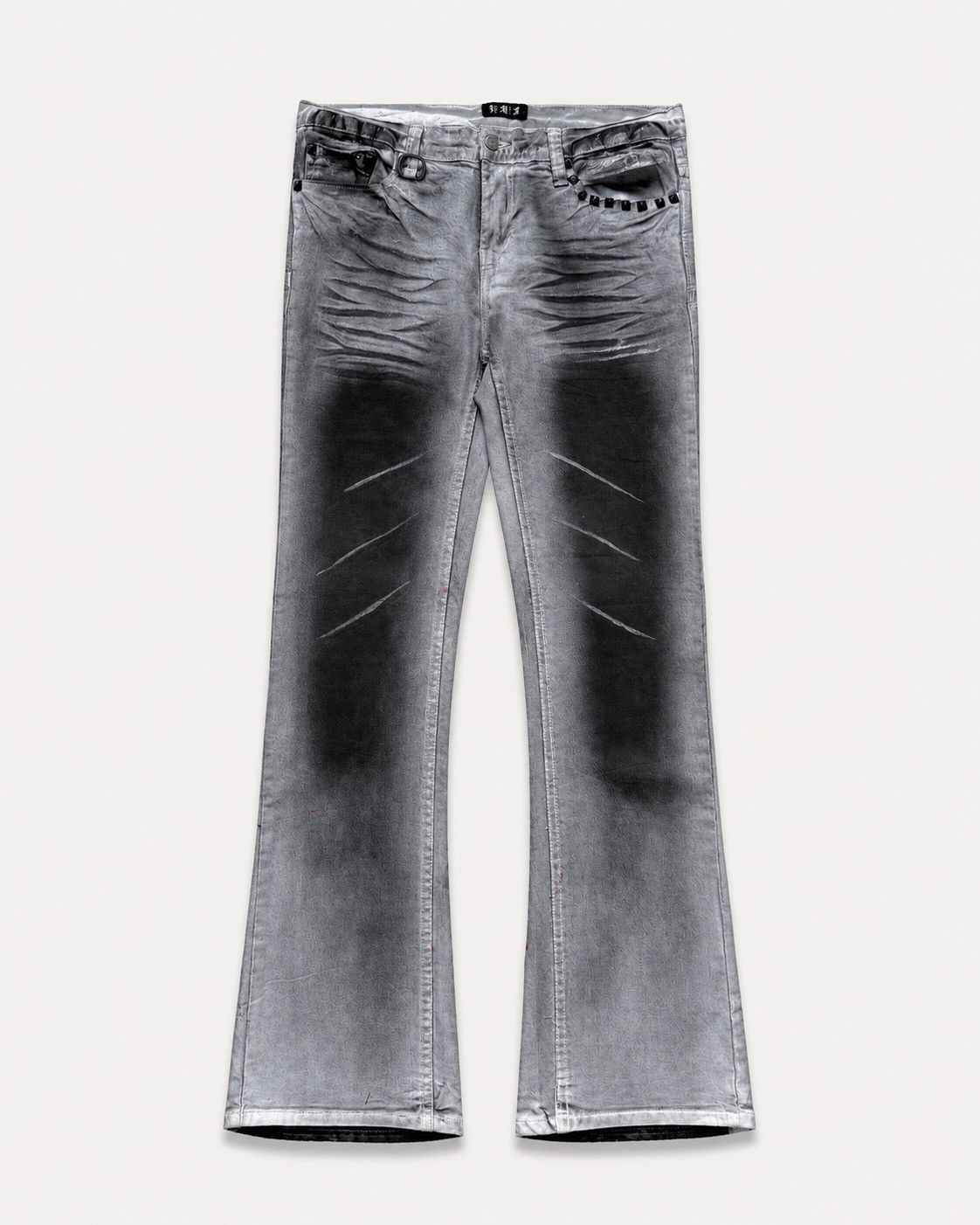 Japanese Brand Kui lace up flare jeans Size US 28 / EU 44 - 1 Thumbnail