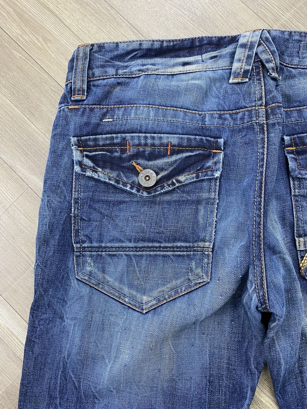 If Six Was Nine 2000s Buckaroo Distressed Faded Lgb Punk Style Baggy Jeans Size US 34 / EU 50 - 11 Thumbnail