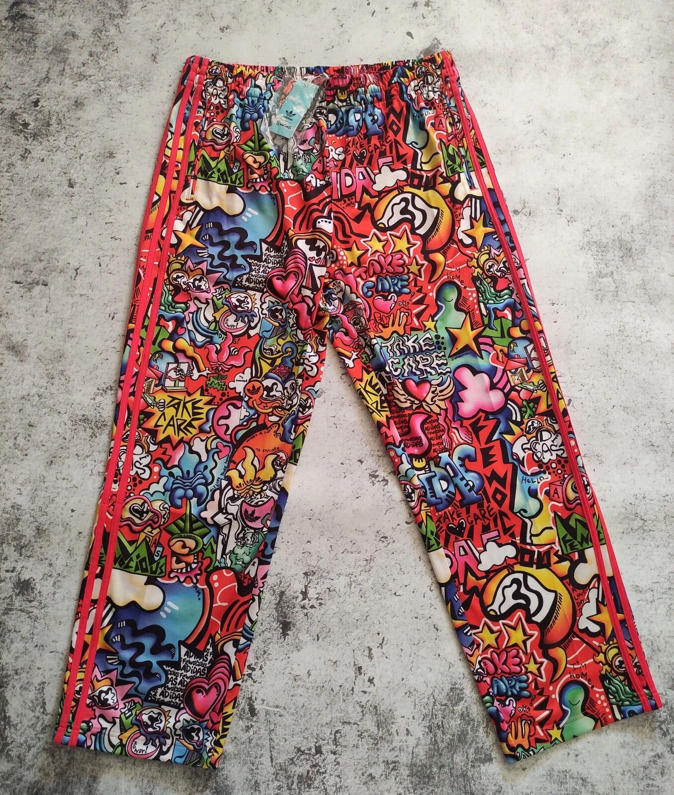 Adidas ADIDAS ORIGINALS X FEWOCIOUS FIREBIRD TRACK PANTS IJ0624 S Size US 27 - 1 Thumbnail
