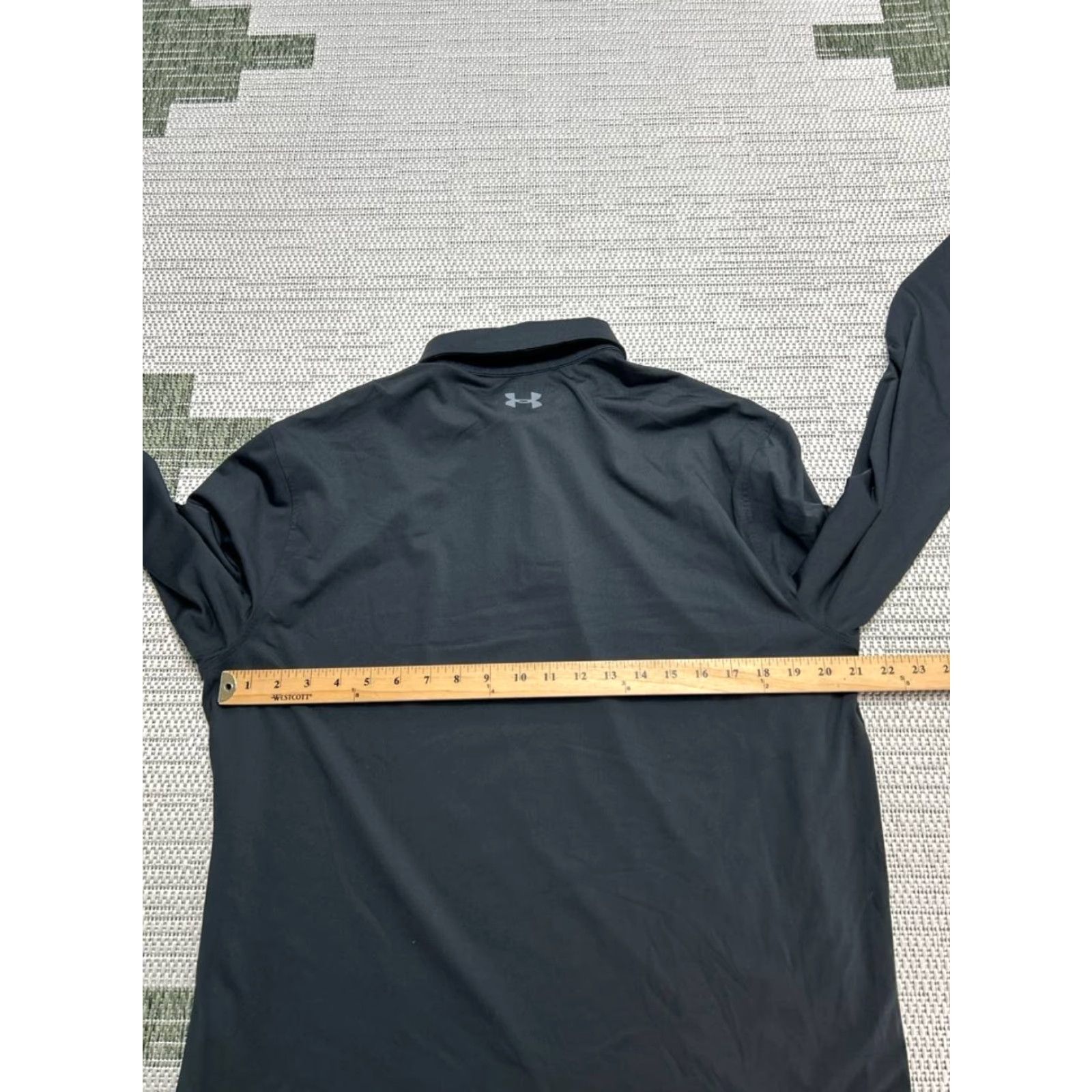 Under Armour Under Armour HeatGear Polo Shirt Mens Large Black Regular Fit Polo Shirt Golf Tennis Logo Size US L / EU 52-54 / 3 - 6 Thumbnail