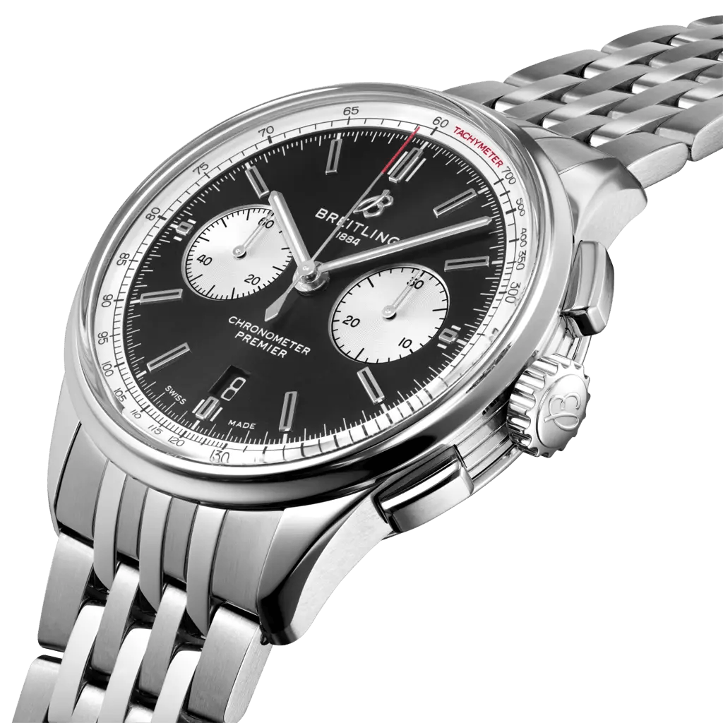 Breitling o1mt1gz0125 Size: OS / Premier B01 Watch in Black & Silver Size ONE SIZE - 2 Thumbnail