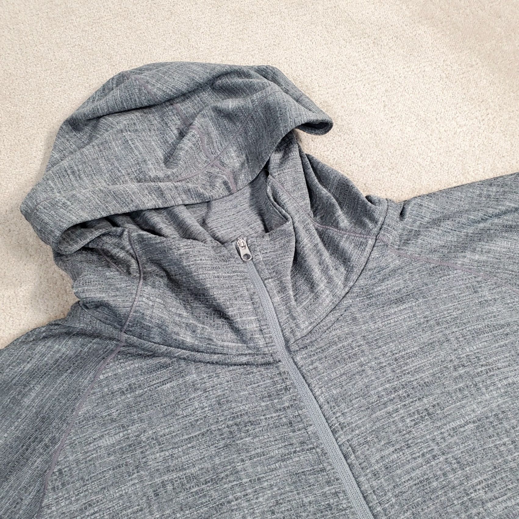 Nike Nike Hoodie Mens XL Gray Yoga Full Zip Sweatshirt Dri Fit FB7778 065 Size US XL / EU 56 / 4 - 2 Thumbnail