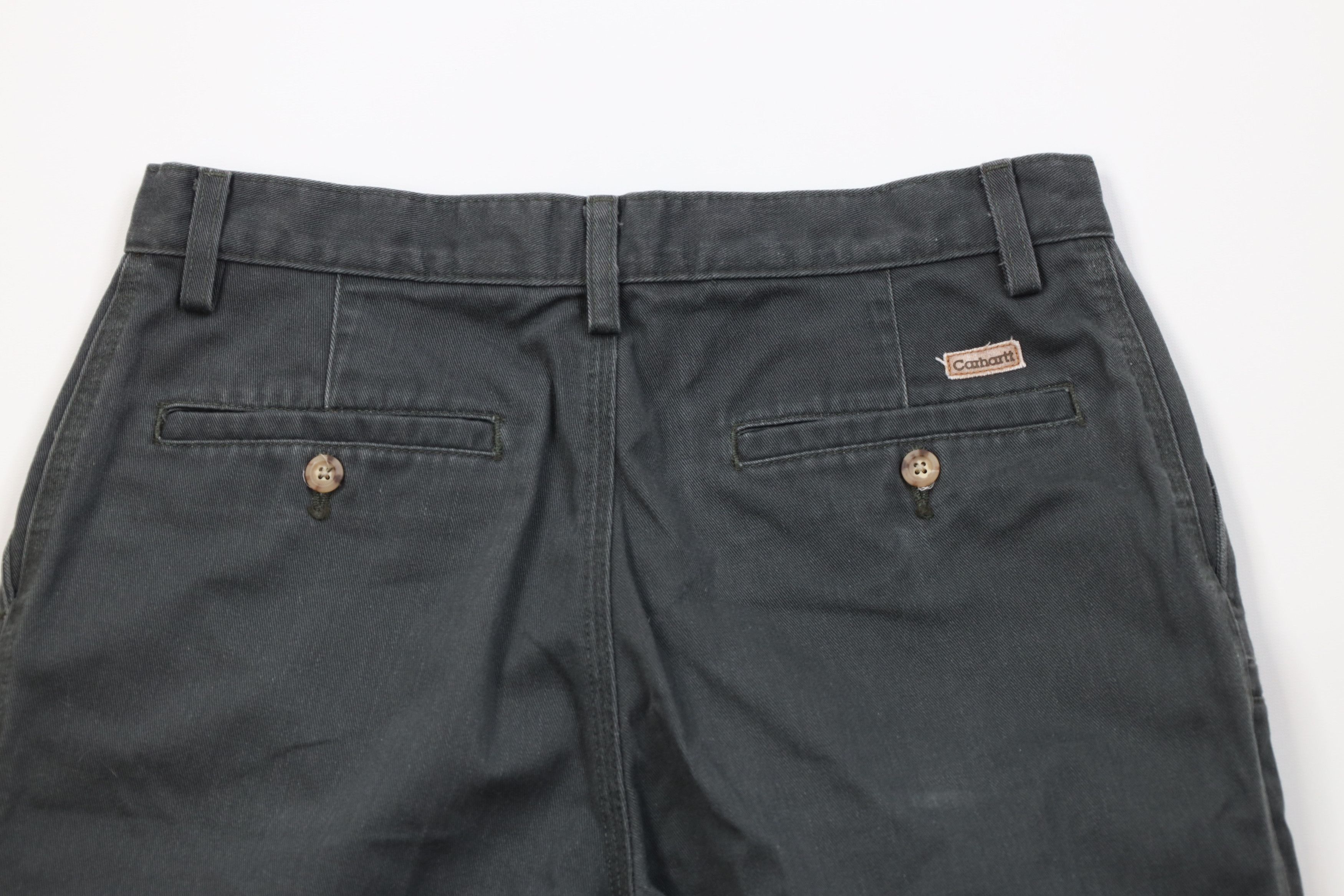 Carhartt Vintage 90s Carhartt Wide Leg Dungaree Pants Green Size US 32 / EU 48 - 11 Thumbnail