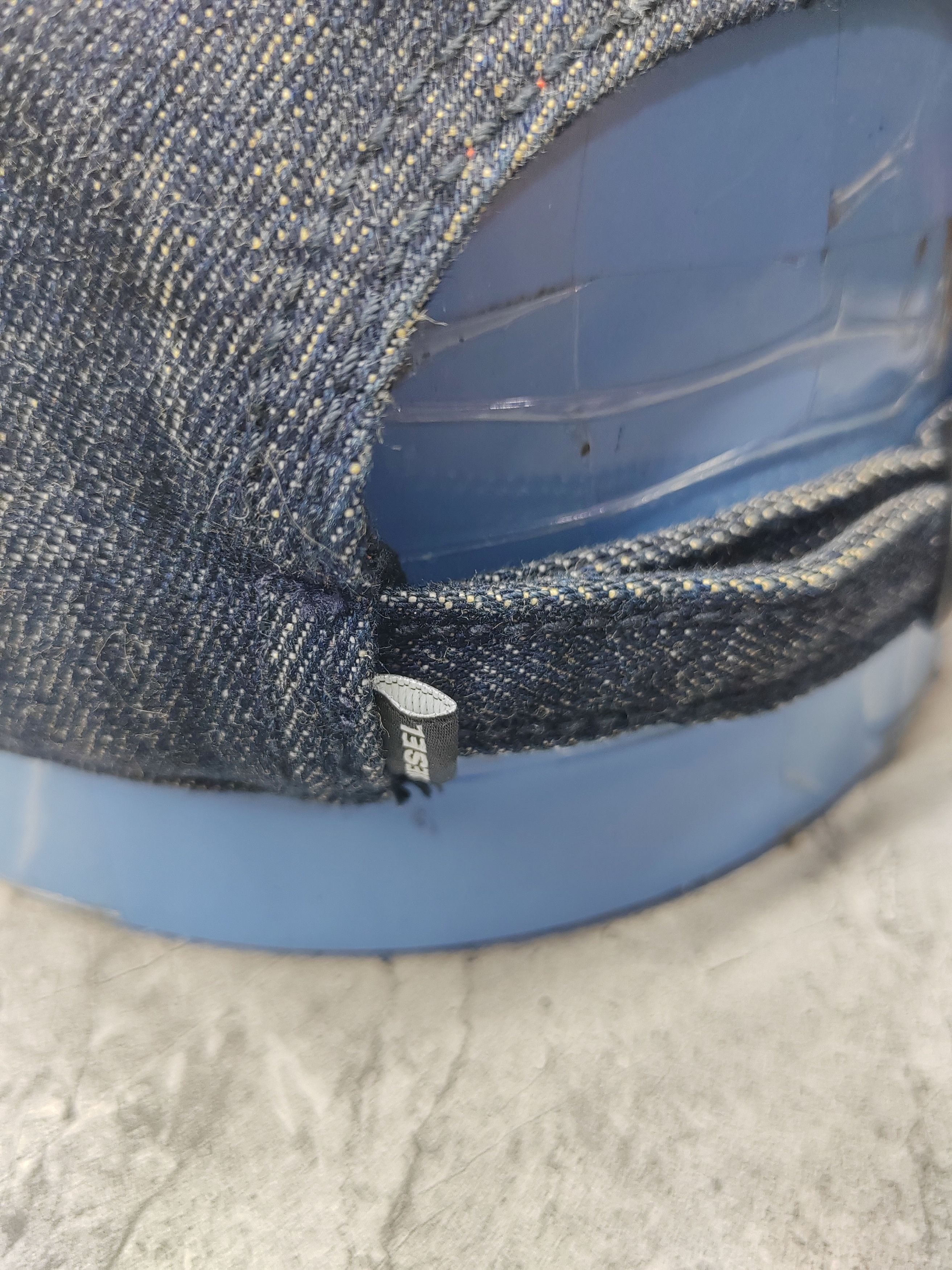 Diesel Vintage Diesel Denim Japanese Distressed Style Cap Hat Size ONE SIZE - 8 Thumbnail