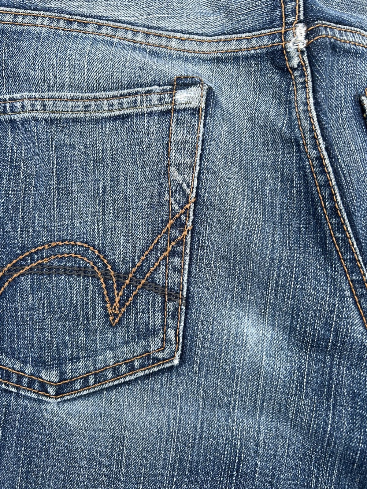 Kapital Vintage Edwin 503V Selvedge Distressed Denim Jeans Size US 36 / EU 52 - 13 Thumbnail