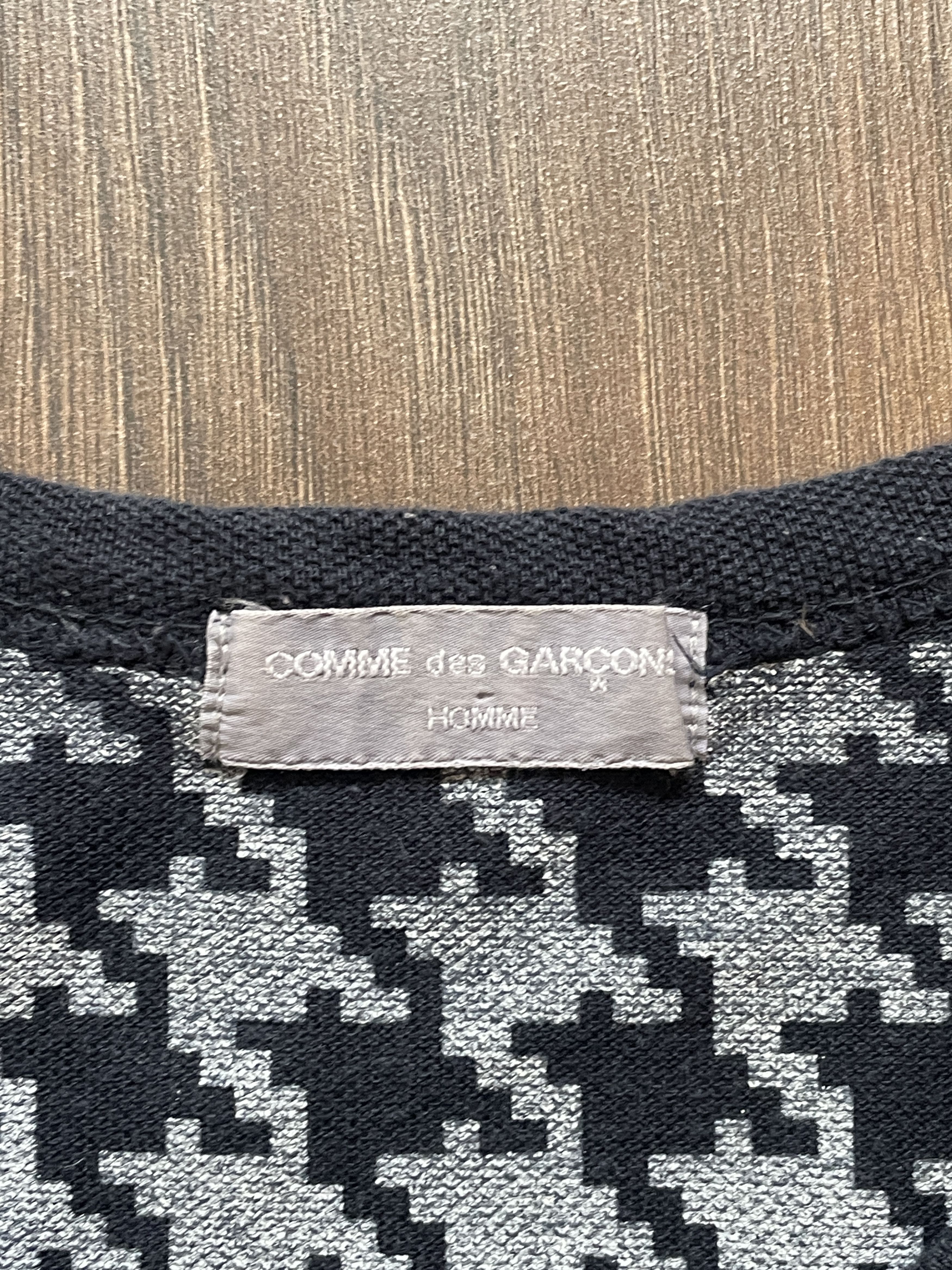 Comme des Garcons Homme Comme Des Garcons Homme 2001 Reverse Houndstooth tee Size US M / EU 48-50 / 2 - 5 Thumbnail