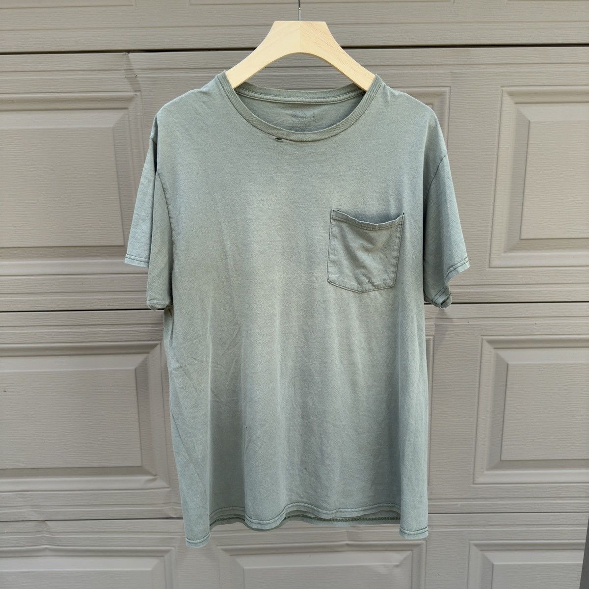 Vintage Sun Faded Thrashed Distressed Grunge Shirt ERD Chrome Green Size US L / EU 52-54 / 3 - 1 Thumbnail
