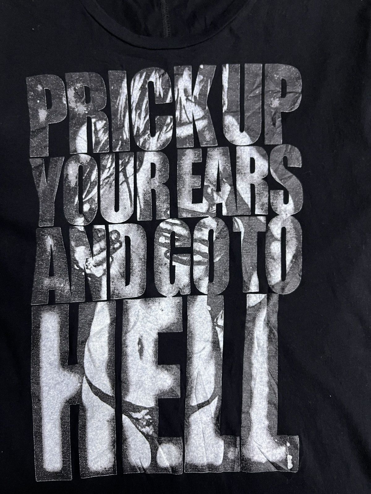 KMRii Shellac Naked Women Poem LGB Punk Vkei Style Graphic Tee Size US S / EU 44-46 / 1 - 5 Thumbnail