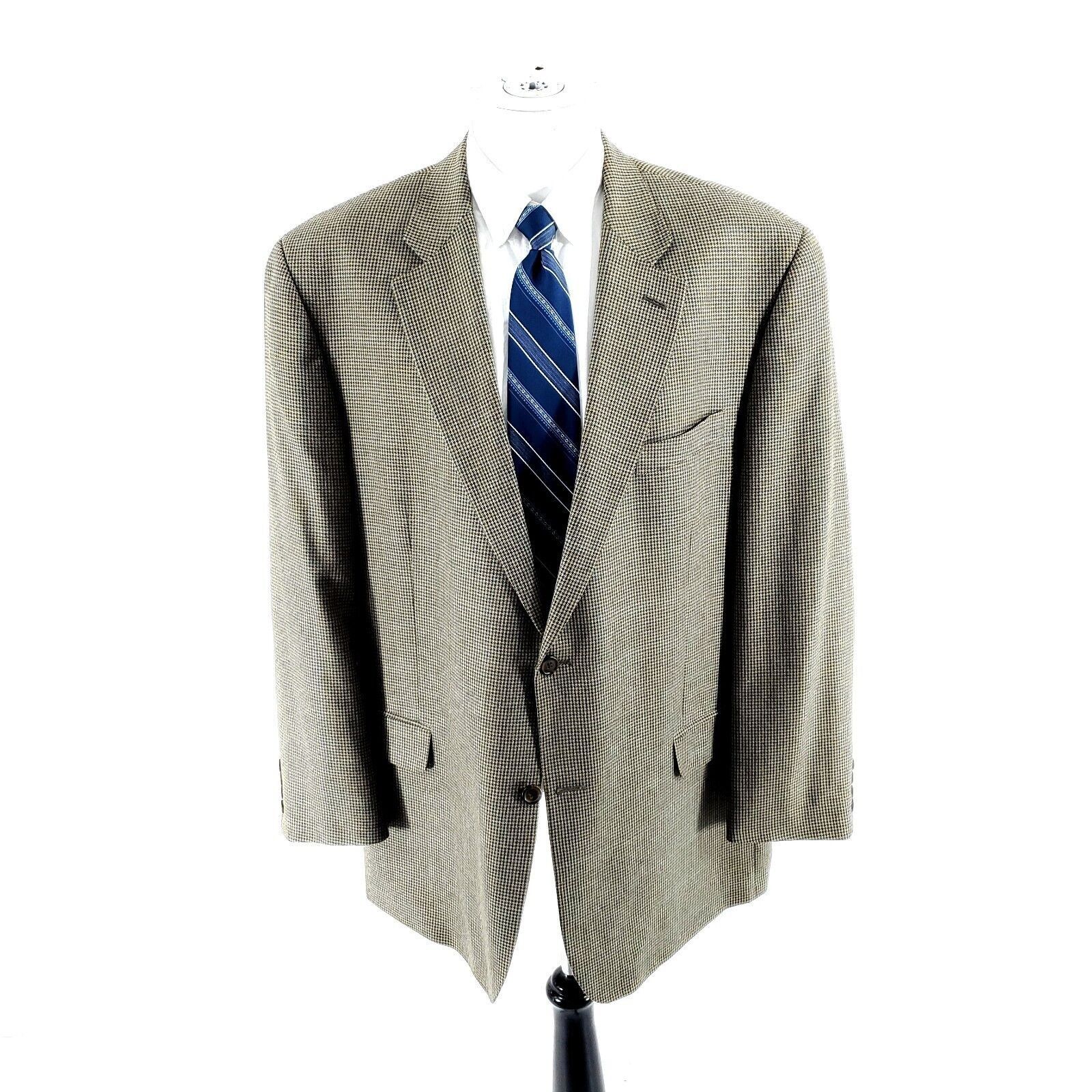 Ralph Lauren Chaps Ralph Lauren Silk Tool 2 Button Sport Coat 48L Blue Br Size 48L - 3 Thumbnail