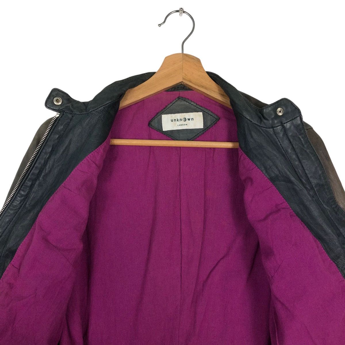 Japanese Brand 🔥90’s Unknown London Leather Biker Jacket Size US S / EU 44-46 / 1 - 10 Thumbnail