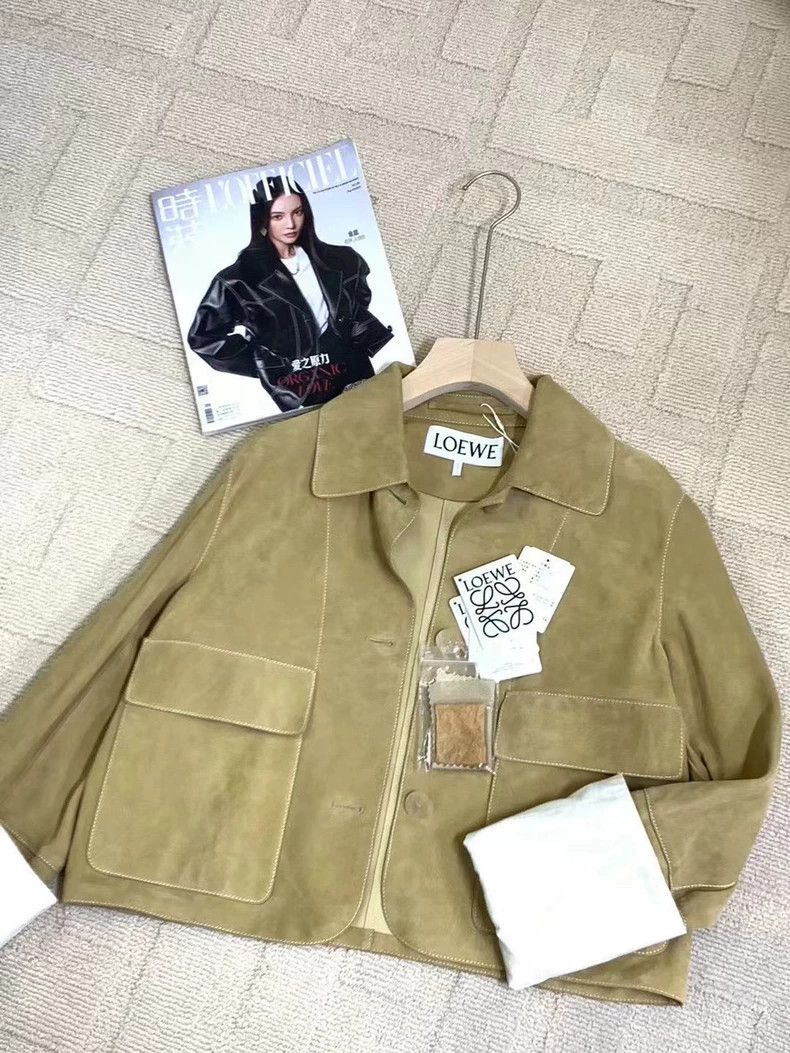 Loewe Loewe Vernished sheepskin flannel coat Size XXS / US 00 / IT 34 - 6 Thumbnail