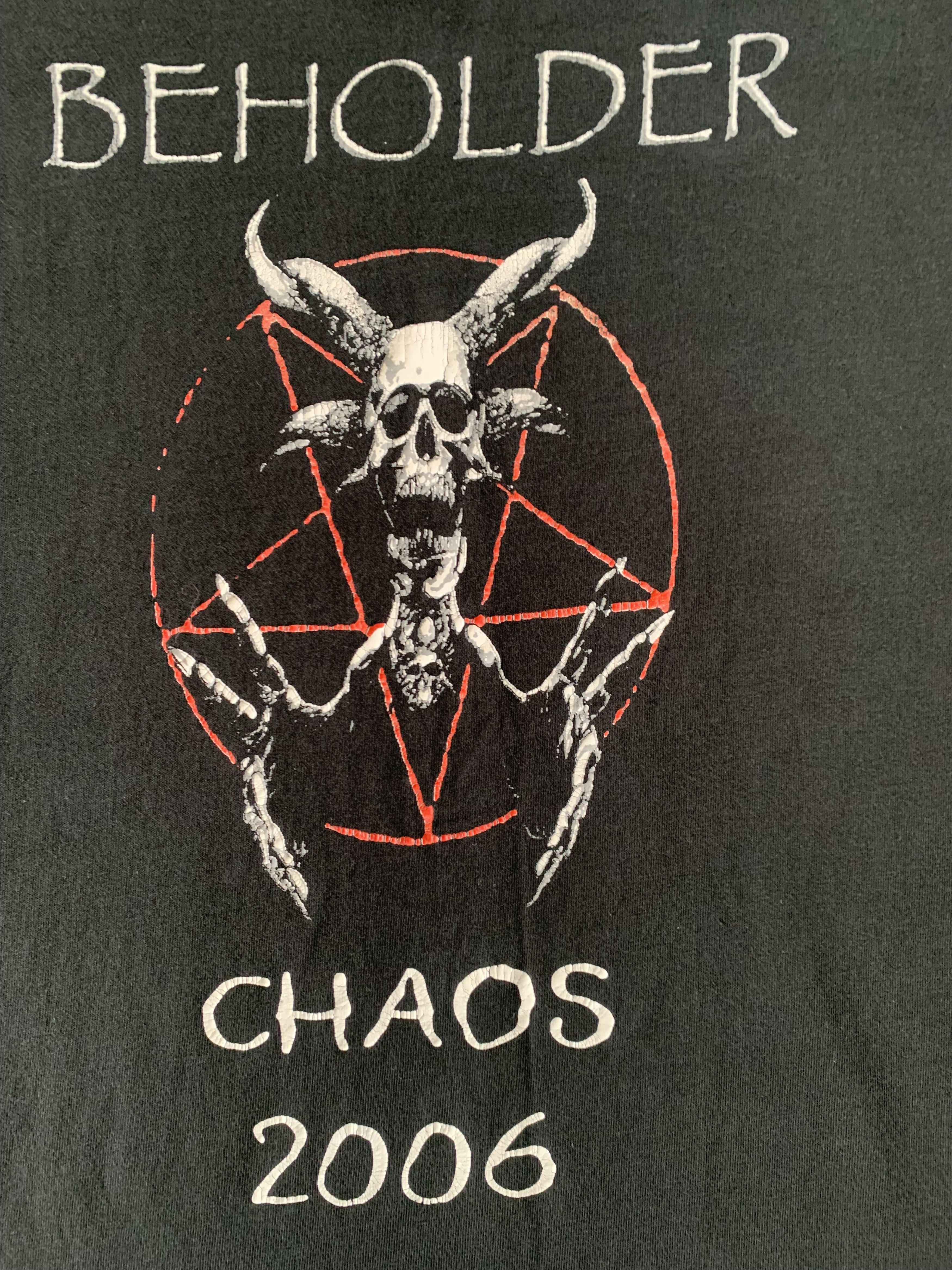 Vintage Rare Beholder Chaos 2006 Vintage T-Shirt Size US XL / EU 56 / 4 - 5 Thumbnail