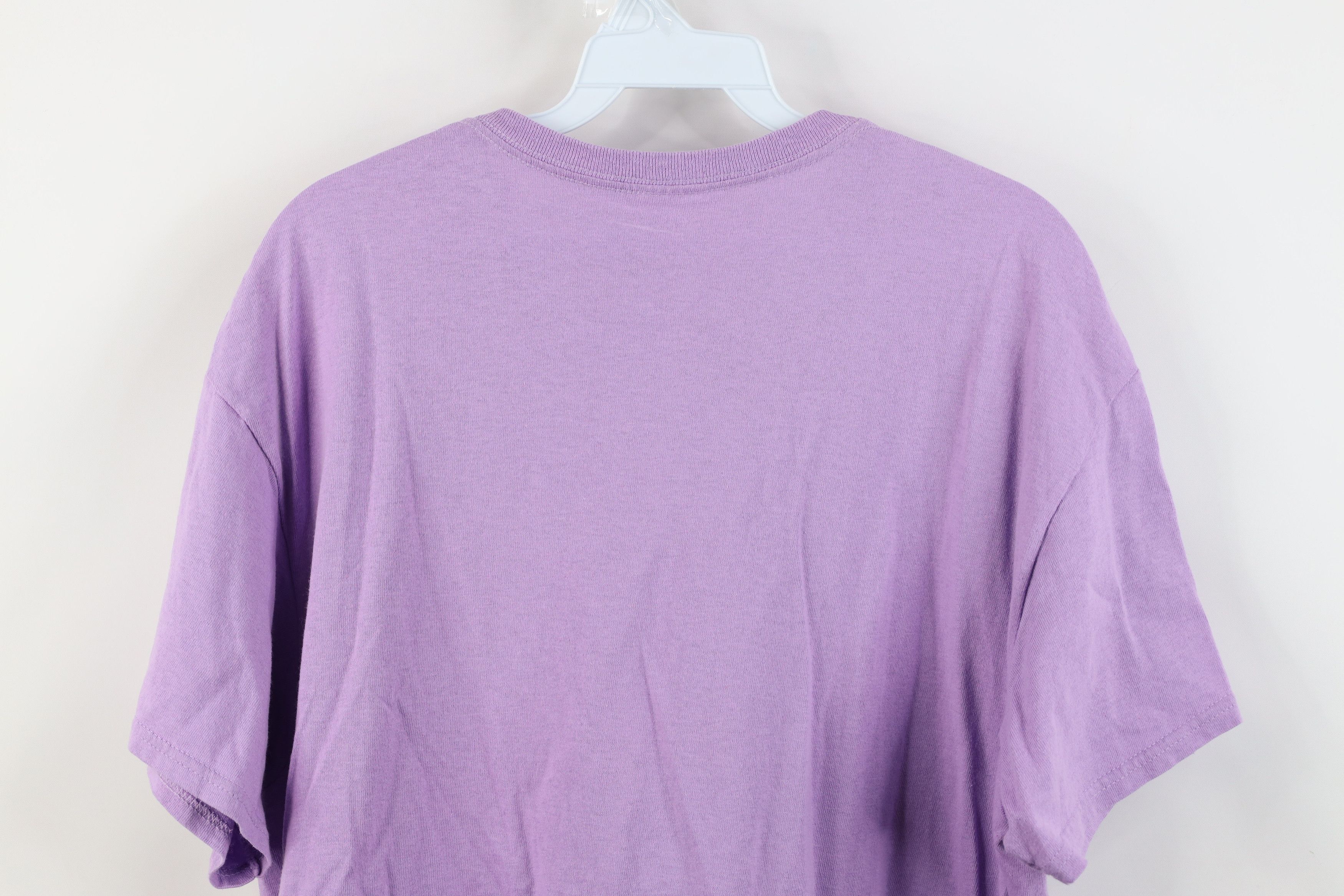 Vintage Vintage 90s Y2K Babydoll Flower Cat Kitten T-Shirt Purple Size L / US 10 / IT 46 - 12 Thumbnail