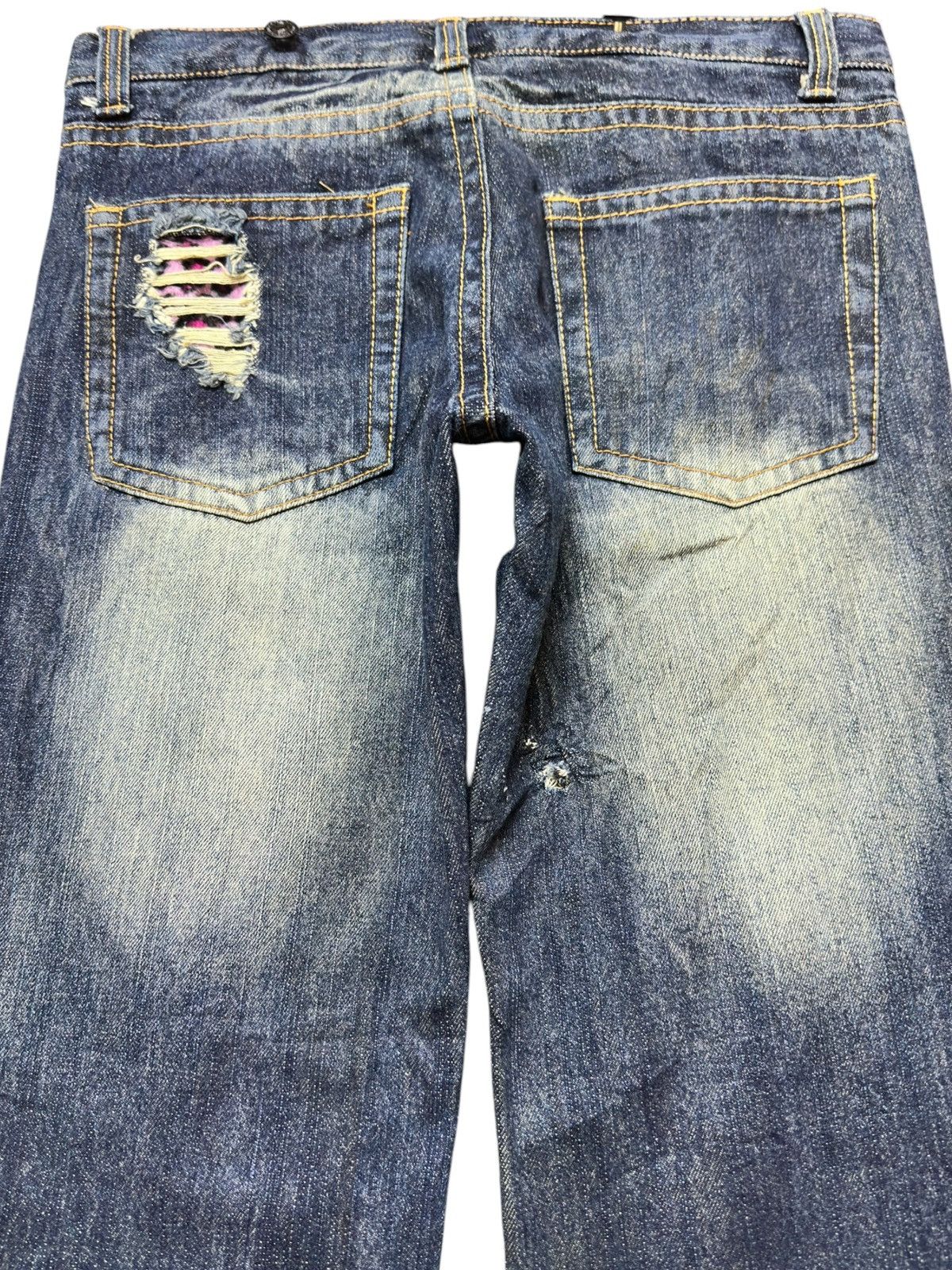 POST ARCHIVE FACTION (PAF) Vintage Japanese Brand Ripped Distressed Denim Size US 30 / EU 46 - 5 Thumbnail