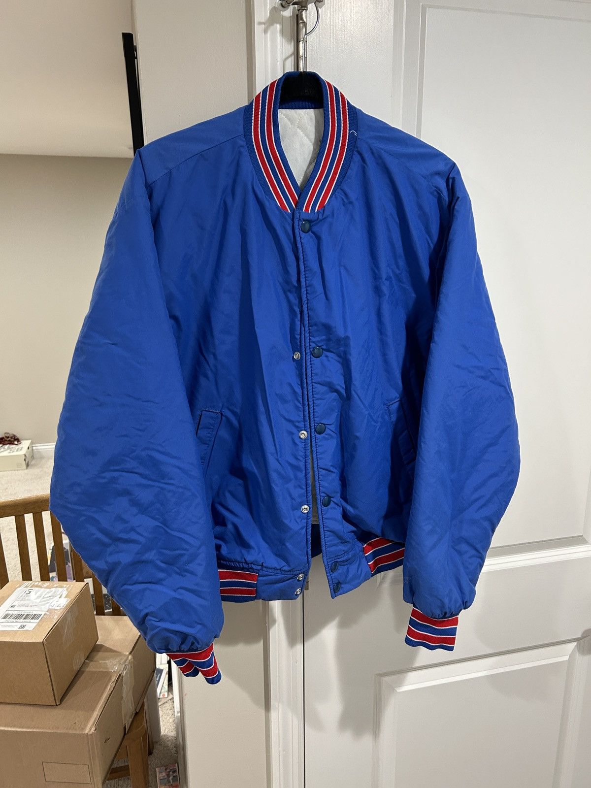 Vintage Vintage 80s 90s Snap Button Bomber Jacket Windbreaker Size US L / EU 52-54 / 3 - 1 Thumbnail