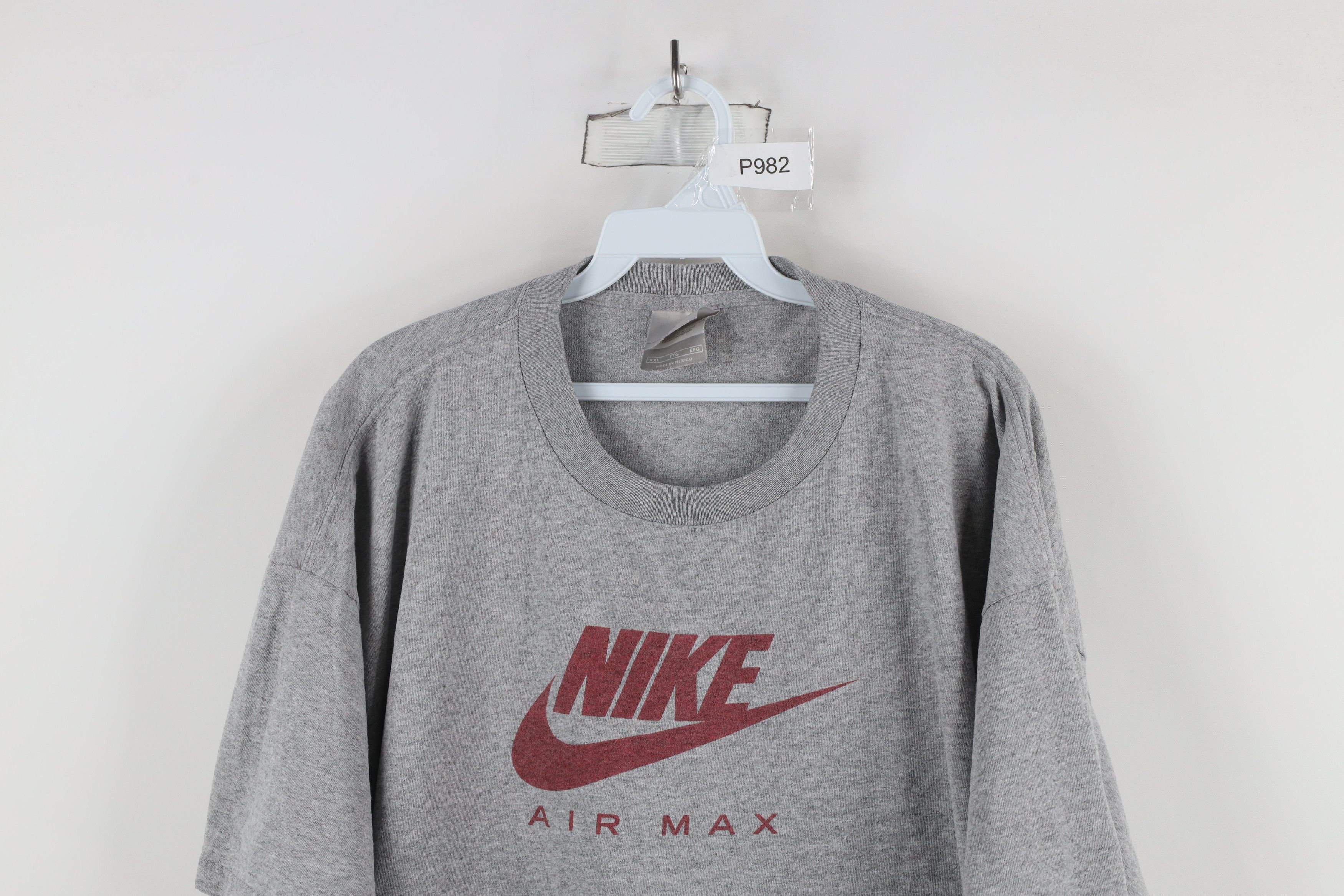 Nike × Vintage Vintage Nike Air Max Travis Scott Big Swoosh T-Shirt Gray Size US XXL / EU 58 / 5 - 2 Thumbnail