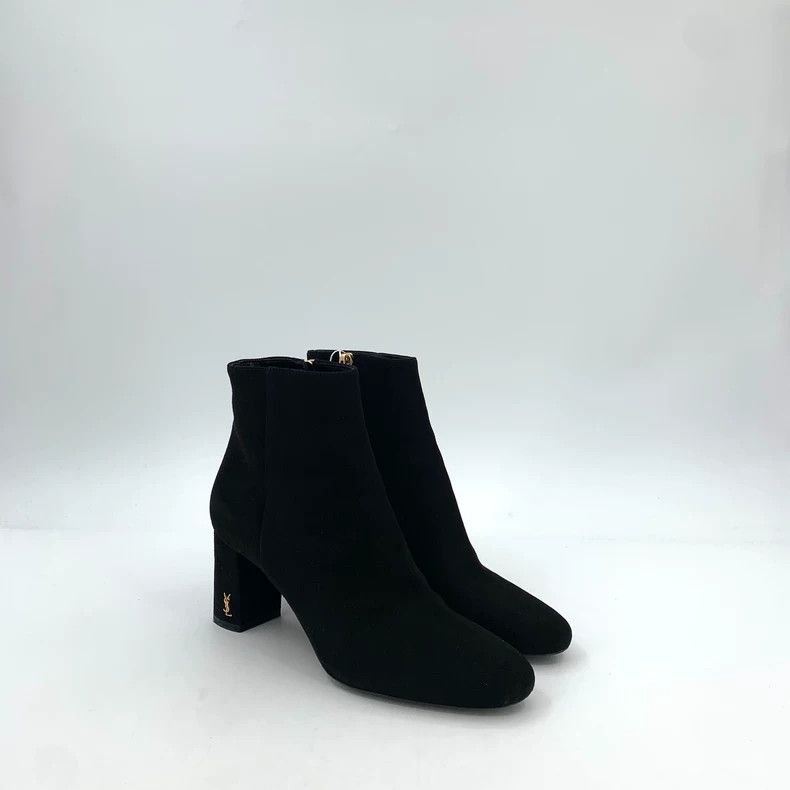 Saint Laurent Paris Saint Laurent Paris Black logo gold standard round-headed Size US 5.5 / IT 35.5 - 2 Thumbnail
