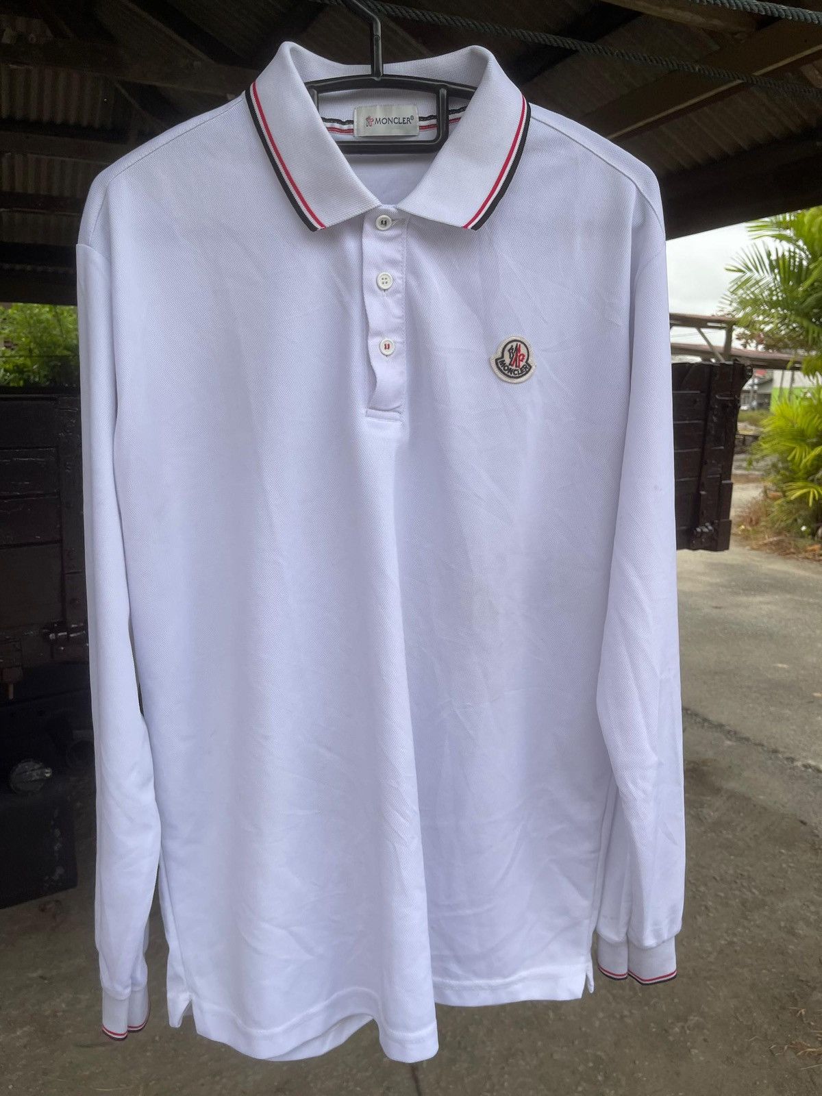 Moncler Moncler Polo Longsleeve Size US L / EU 52-54 / 3 - 2 Thumbnail