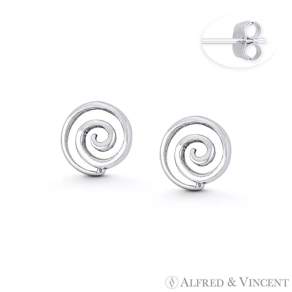 Other Spiral Swirl Design Celtic / Irish Charm Stud Earrings Size ONE SIZE - 1 Preview
