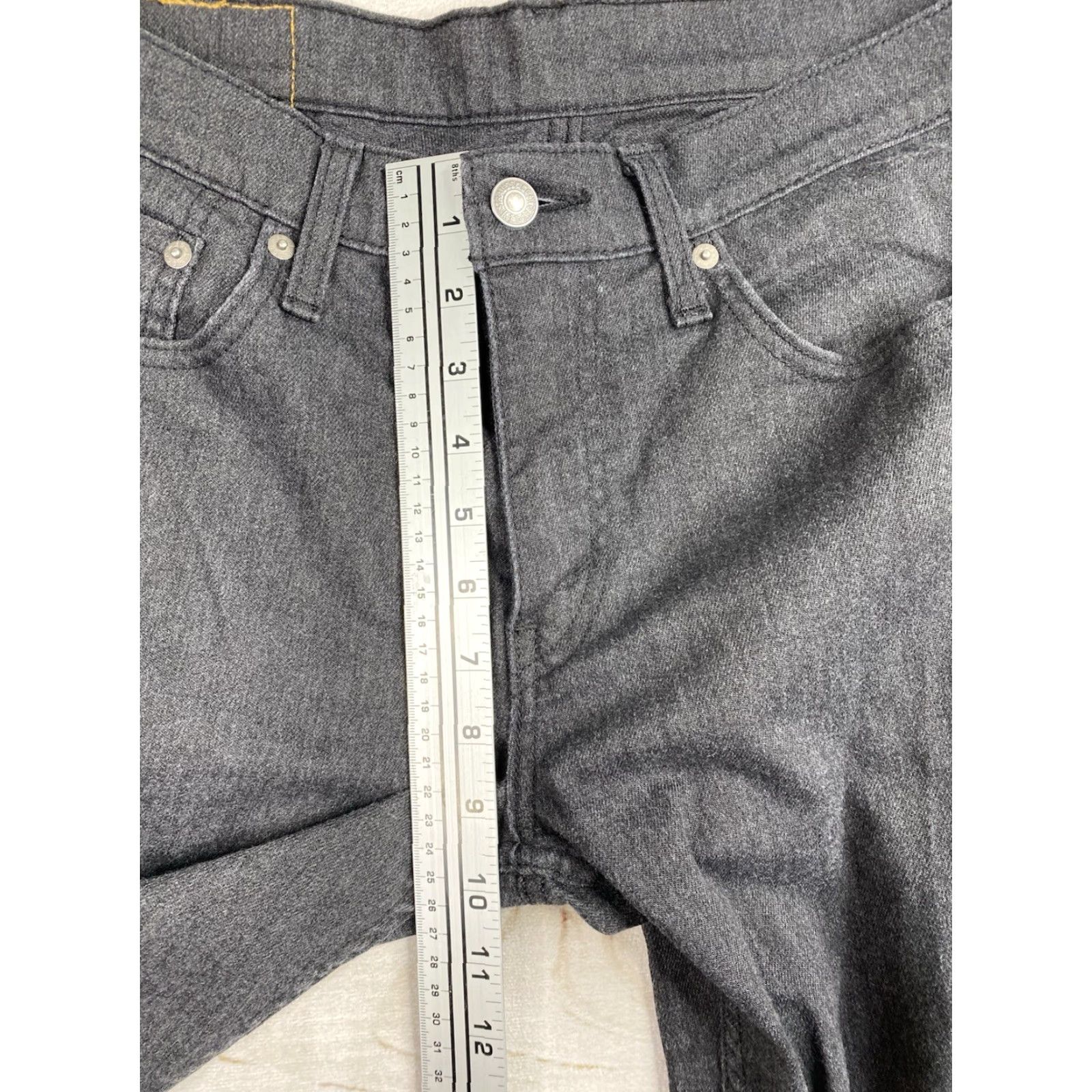 Levi's Levis 511 Jeans Mens 32x32 Faded Black Lightweight Stretch Denim White Tab Size US 32 / EU 48 - 4 Thumbnail