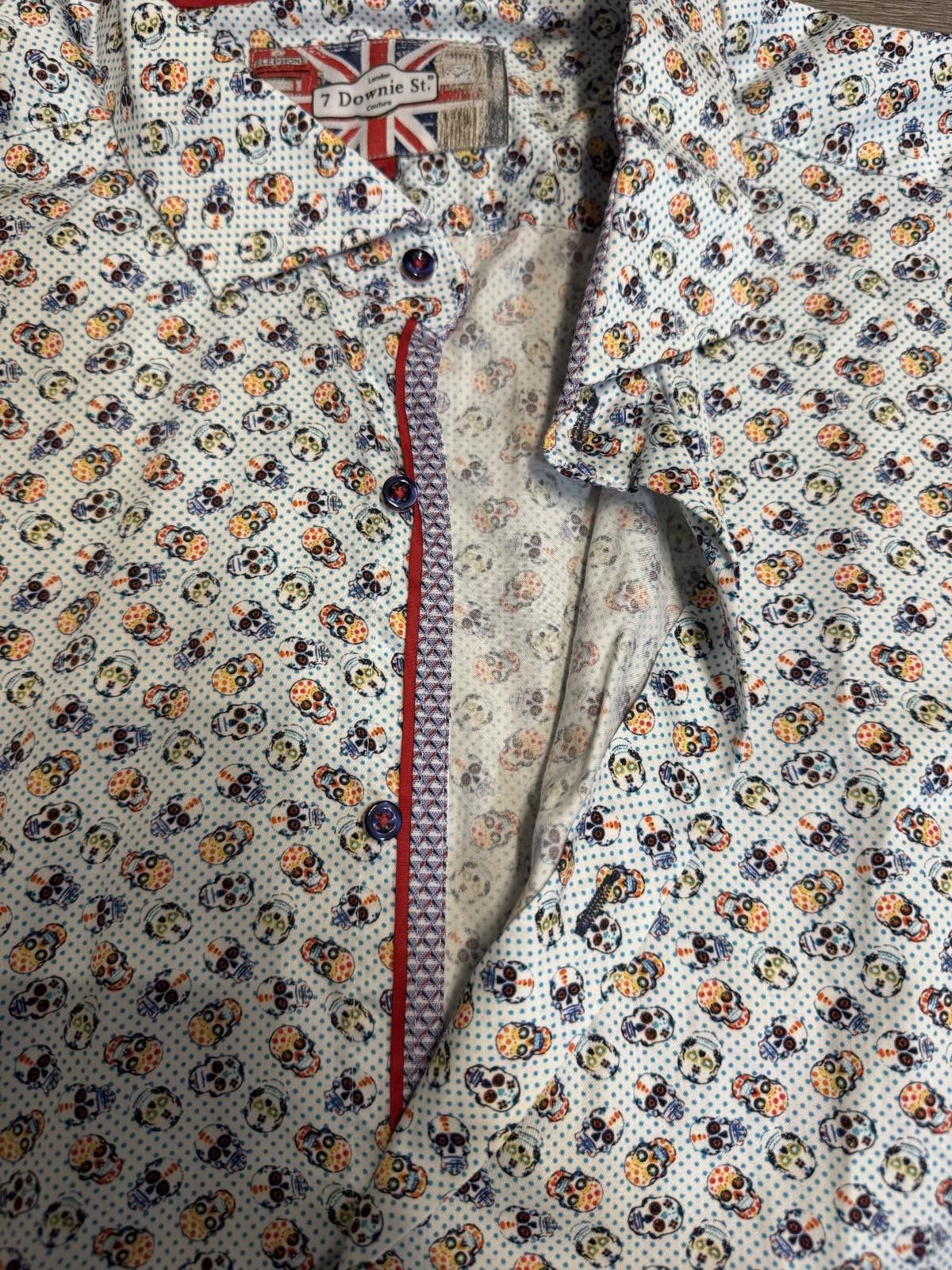 Other 7 Downie St. Skull Print Button-down Shirt Sz 4XL Size US XXL / EU 58 / 5 - 8 Thumbnail