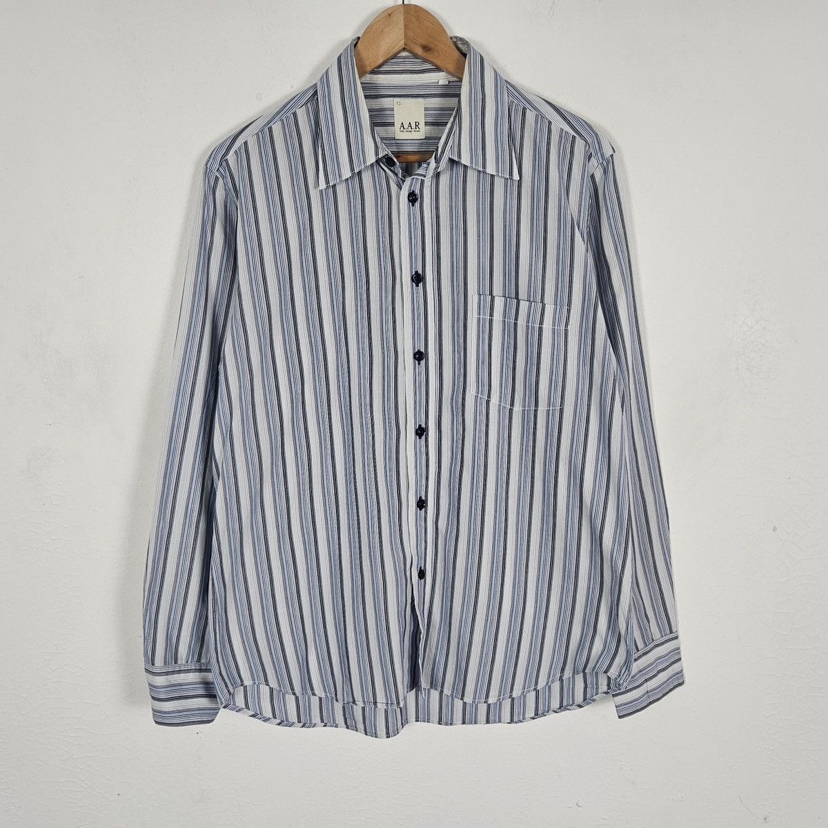 Yohji Yamamoto AAR by Yohji Yamamoto stripe Casual shirt Size US L / EU 52-54 / 3 - 2 Thumbnail