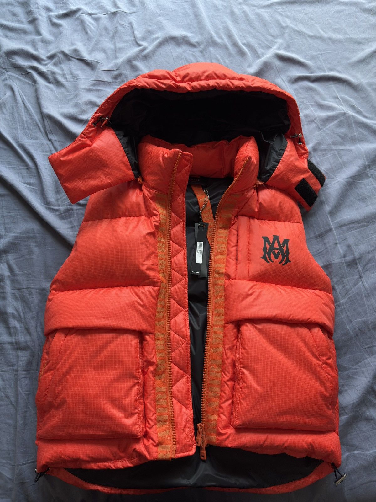 Amiri AMIRI Orange Down Gilet Padded Vest Jacket Size US M / EU 48-50 / 2 - 1 Thumbnail