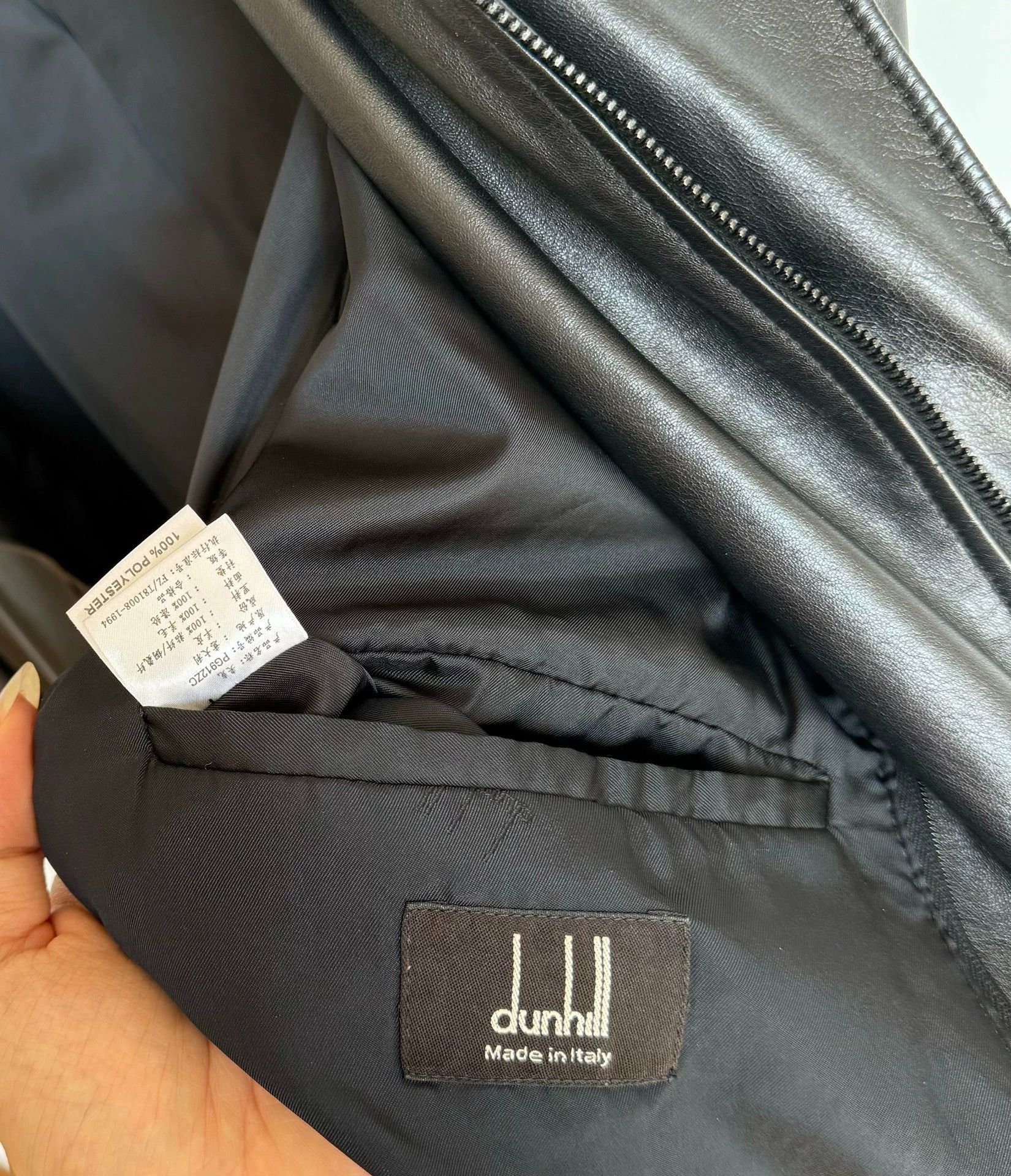 Alfred Dunhill Dunhill Black Lambskin Long Leather Coat XL 98% New Size US XL / EU 56 / 4 - 5 Thumbnail