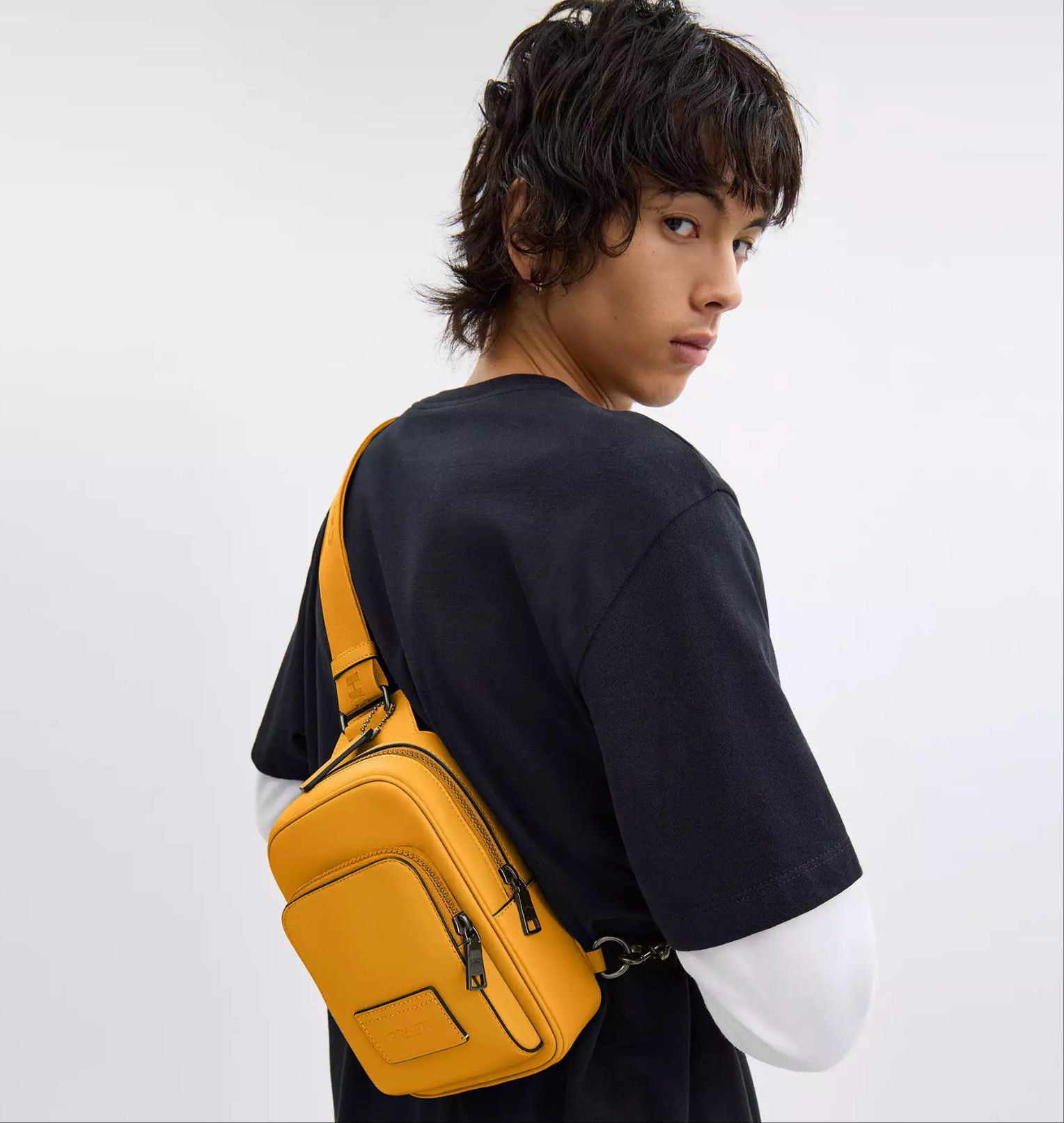 Coach Racer Sling Pack CX071 Buttercup Size ONE SIZE - 6 Thumbnail