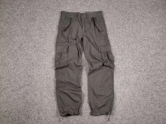 Japanese Brand Vintage 90's Japan Cargo Pants Gray Zip Pocket Y2K Style Size US 34 / EU 50 - 5 Thumbnail