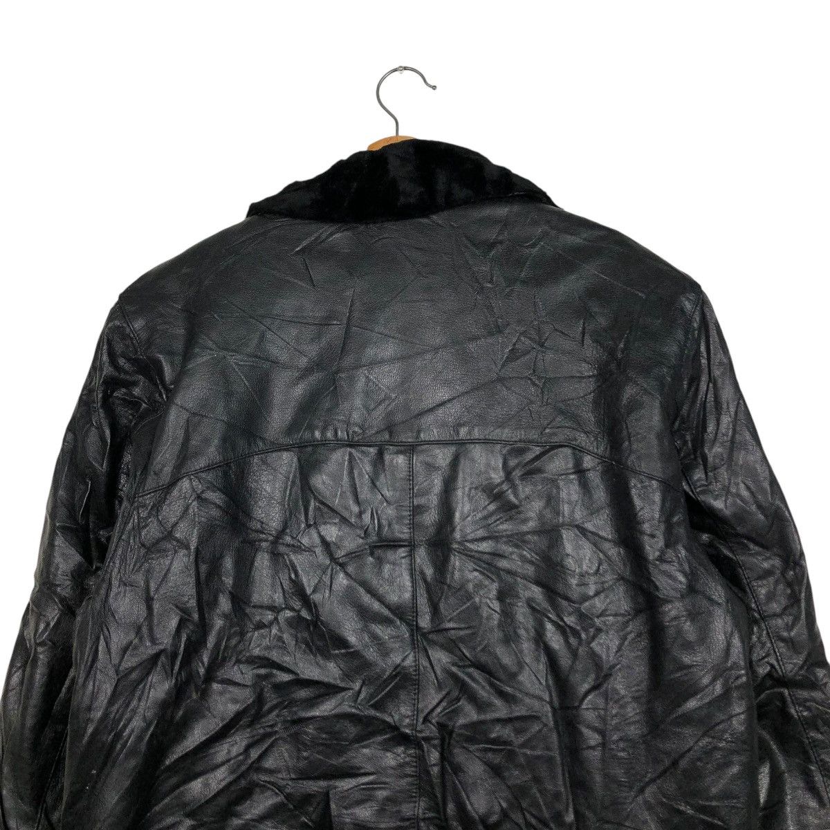 Japanese Brand VINTAGE GENUINE LEATHER JACKET BIKE BRUMAS MINK FUR BLANKET Size US S / EU 44-46 / 1 - 11 Thumbnail