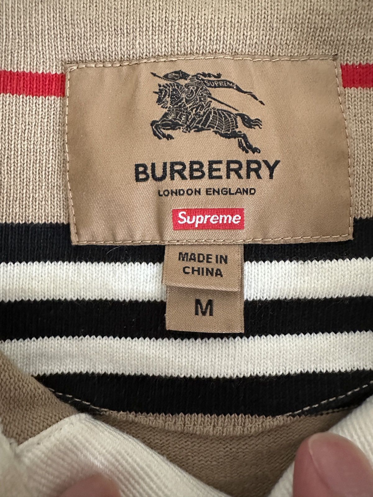 Burberry × Supreme Burberry x Supreme Rugby Size US M / EU 48-50 / 2 - 2 Thumbnail