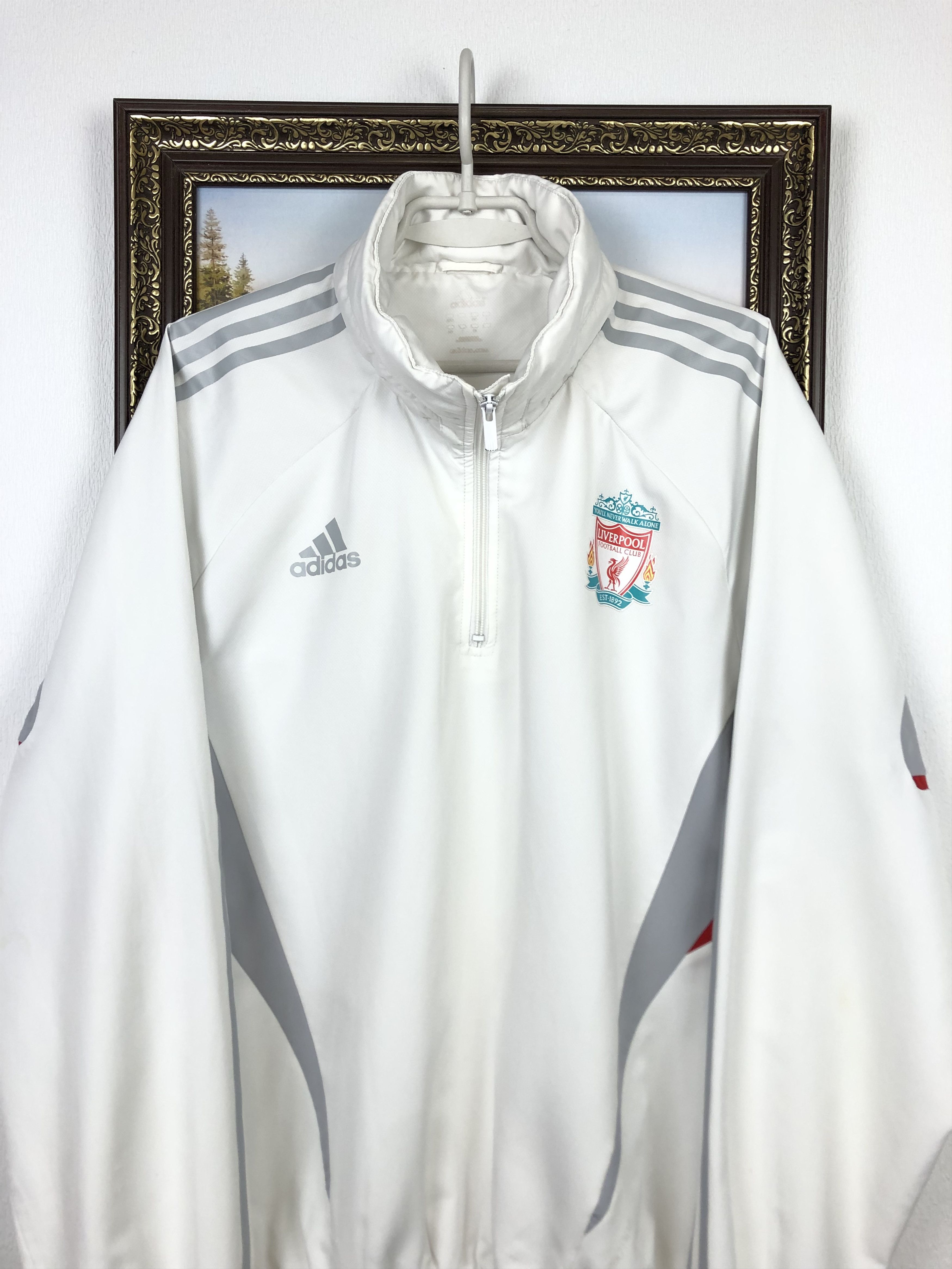 Adidas Vintage Adidas Liverpool Football Jacket Soccer Track Top Size US L / EU 52-54 / 3 - 2 Thumbnail