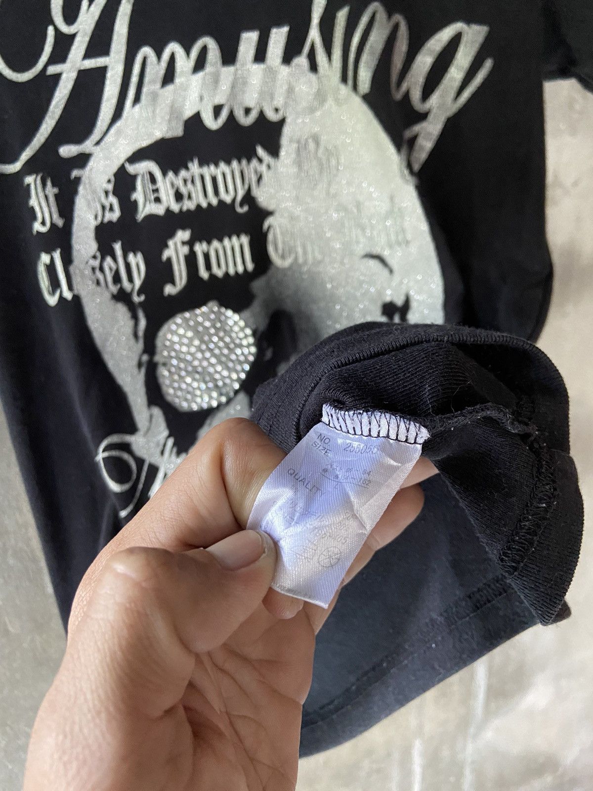 In The Attic IN THE ATTIC KNIT 2 IN 1 EMBARES SKULL TEE Size US M / EU 48-50 / 2 - 17 Thumbnail