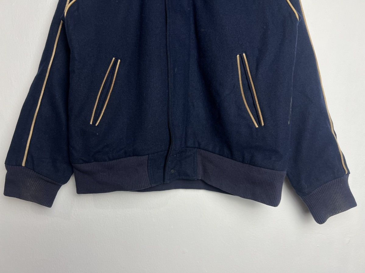 Adidas Vintage 90s Adidas Trefoil Quilted Wool Zip Up Jacket Size US L / EU 52-54 / 3 - 5 Thumbnail