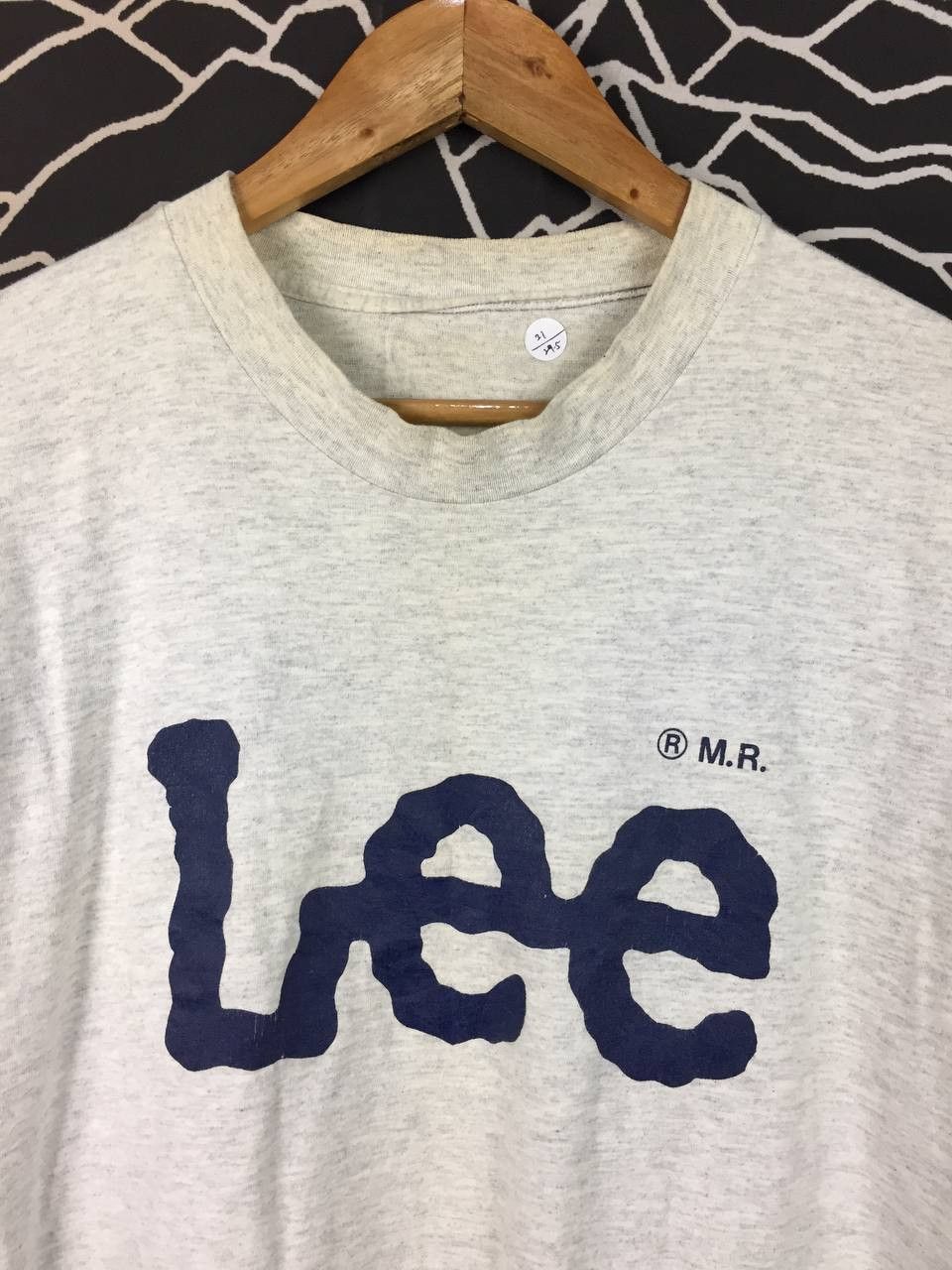 Lee Vtg 90s Lee Heritage Logo Single Stitch Heather Grey Tee Size US L / EU 52-54 / 3 - 3 Thumbnail