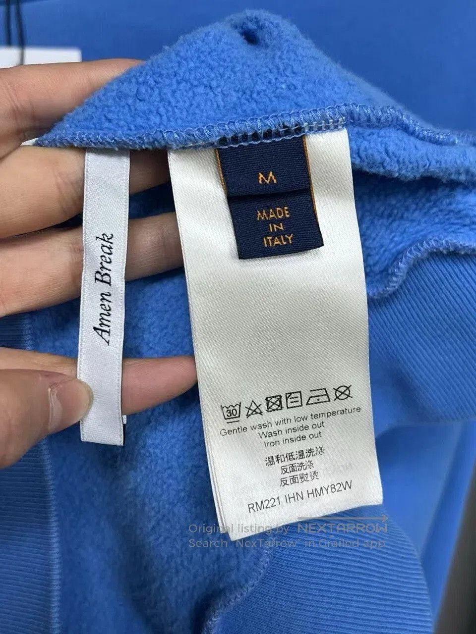 Louis Vuitton lv blue logo sweatshirt in size medium. Size US M / EU 48-50 / 2 - 3 Thumbnail