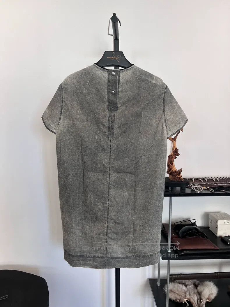 Rick Owens RICK OWENS One-eyed embroidery coated short-sleeve T-shirt Size S / US 4 / IT 40 - 2 Thumbnail