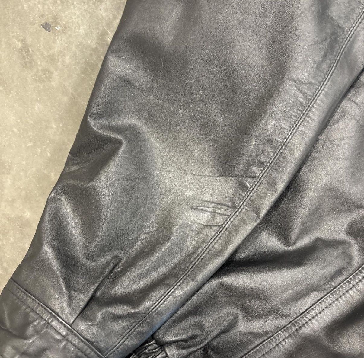 Japanese Brand × Vintage Black Leather Bomber Jacket Size US M / EU 48-50 / 2 - 4 Thumbnail