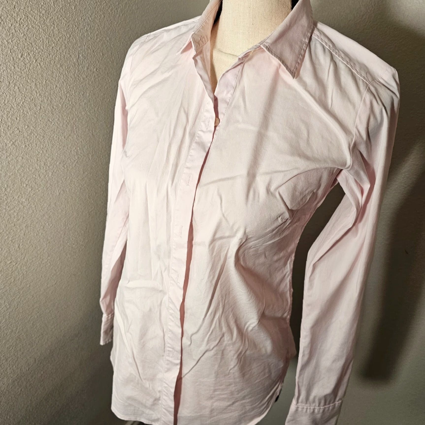Vintage VINTAGE Taylor Button-Up Shirt Women’s Size 0 Long Sleeve Collared Pink Casual Formal Size XS / US 0-2 / IT 36-38 - 2 Thumbnail