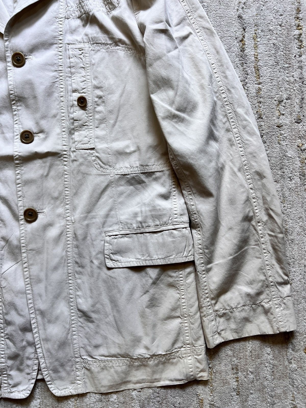 Dries Van Noten Dries Van Noten Beige 3 Button Light Jacket Size US M / EU 48-50 / 2 - 4 Thumbnail