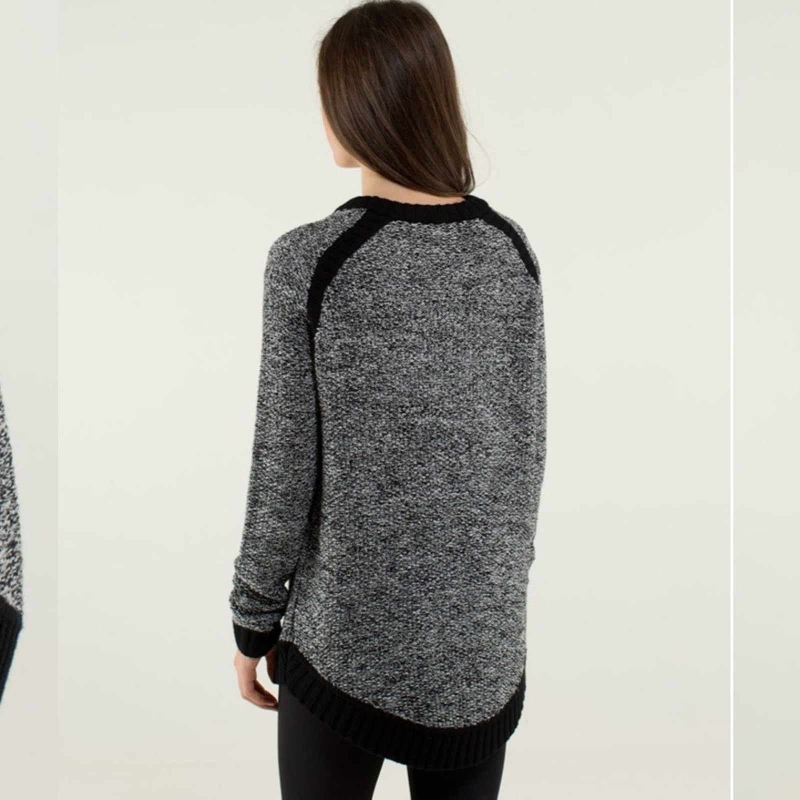 Lululemon Lululemon Passage Sweater – Black/Angel Wing – Size 8 – EUC Size M / US 6-8 / IT 42-44 - 2 Thumbnail